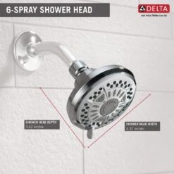 6-Spray 4.4 In. Single Wall Mount Fixed Shower Head In Chrome -Master Locks Shop 06dca88797f8bf1f746fa67029cdc858 1800x1800