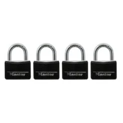 Master Lock 4-Pack 1.78-in Aluminum Keyed Padlock