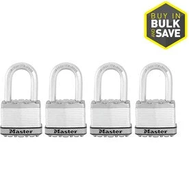 Master Lock 4-Pack 2-in Steel Keyed Padlock 3 Master Lock 4-Pack 2-in Steel Keyed Padlock