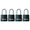 Master Lock 4-Pack 1.875-in Steel Keyed Padlock