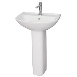 Barclay Products Lara 510 Pedestal Combo Bathroom Sink In White