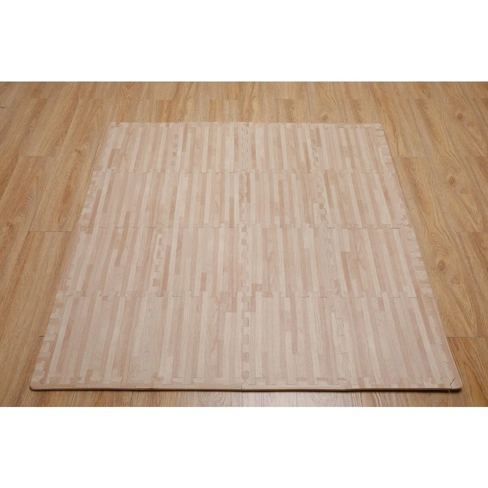 206996596 Soft EVA Foam Mat Flooring Tiles, Oak Wood Print, 16 PC, 12" X 12", 16 Sq. Ft. 10 206996596 Soft EVA Foam Mat Flooring Tiles, Oak Wood Print, 16 PC, 12" X 12", 16 Sq. Ft. - Image 8