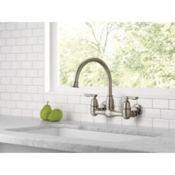 Corin 2-Handle Wall-Mount Kitchen Faucet In Stainless -Master Locks Shop 0914526cfaee1186f2ac004308194bad 1800x1800