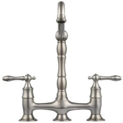 Lyndhurst 2-Handle Bridge Kitchen Faucet With Side Sprayer In Brushed Nickel 14 Lyndhurst 2-Handle Bridge Kitchen Faucet With Side Sprayer In Brushed Nickel -Master Locks Shop 0991cf1fdedf0a836a7f25bd889eb04a 1800x1800