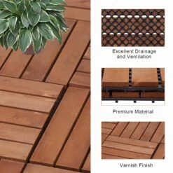 Kinbor 12'' X 12'' Patio Pavers Wood Interlocking Flooring Deck 10 Packs Tiles Brown Painted 10 Kinbor 12'' X 12'' Patio Pavers Wood Interlocking Flooring Deck 10 Packs Tiles Brown Painted -Master Locks Shop 0aaa12bc bba7 421c 8d07 048441c2a599.b7fd451976c2ce36847d8d2dab4c5d94 1800x1800