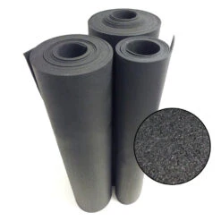 "Recycled Flooring" 1/4 In. X 4 Ft. X 4 Ft. - Black Rubber Mats