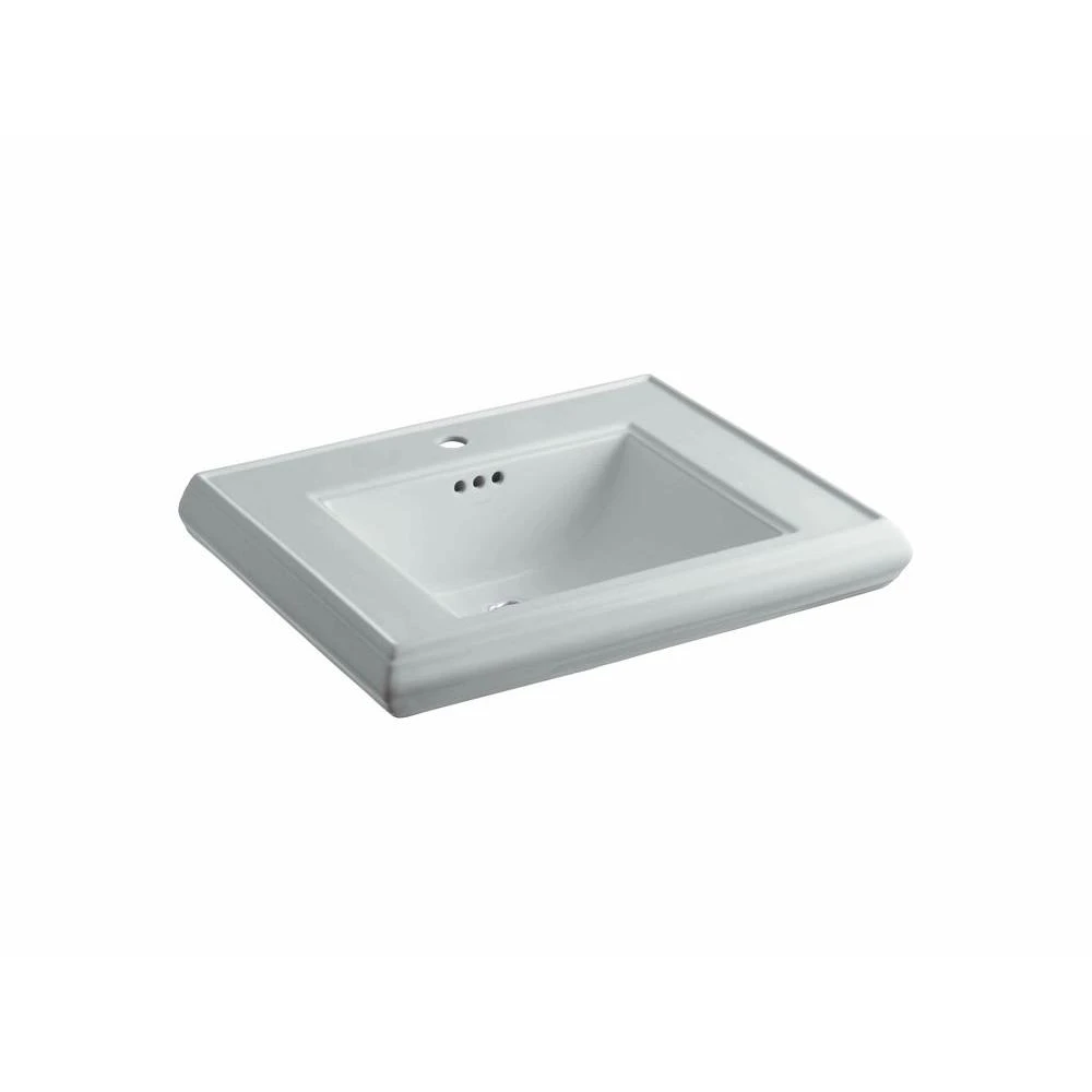 KOHLER Memoirs 5-3/8 In. Cermaic Pedestal Sink Basin In White With Overflow Drain 11 KOHLER Memoirs 5-3/8 In. Cermaic Pedestal Sink Basin In White With Overflow Drain - Image 9