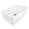 Ruvati Fiamma 33-in X 20-in White Single Bowl Drop-In Apron Front/Farmhouse Residential Kitchen Sink -Master Locks Shop 1001339370 1800x1800