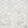 Marble Art 1.5 In. Hexagon Ceramic Mosaic