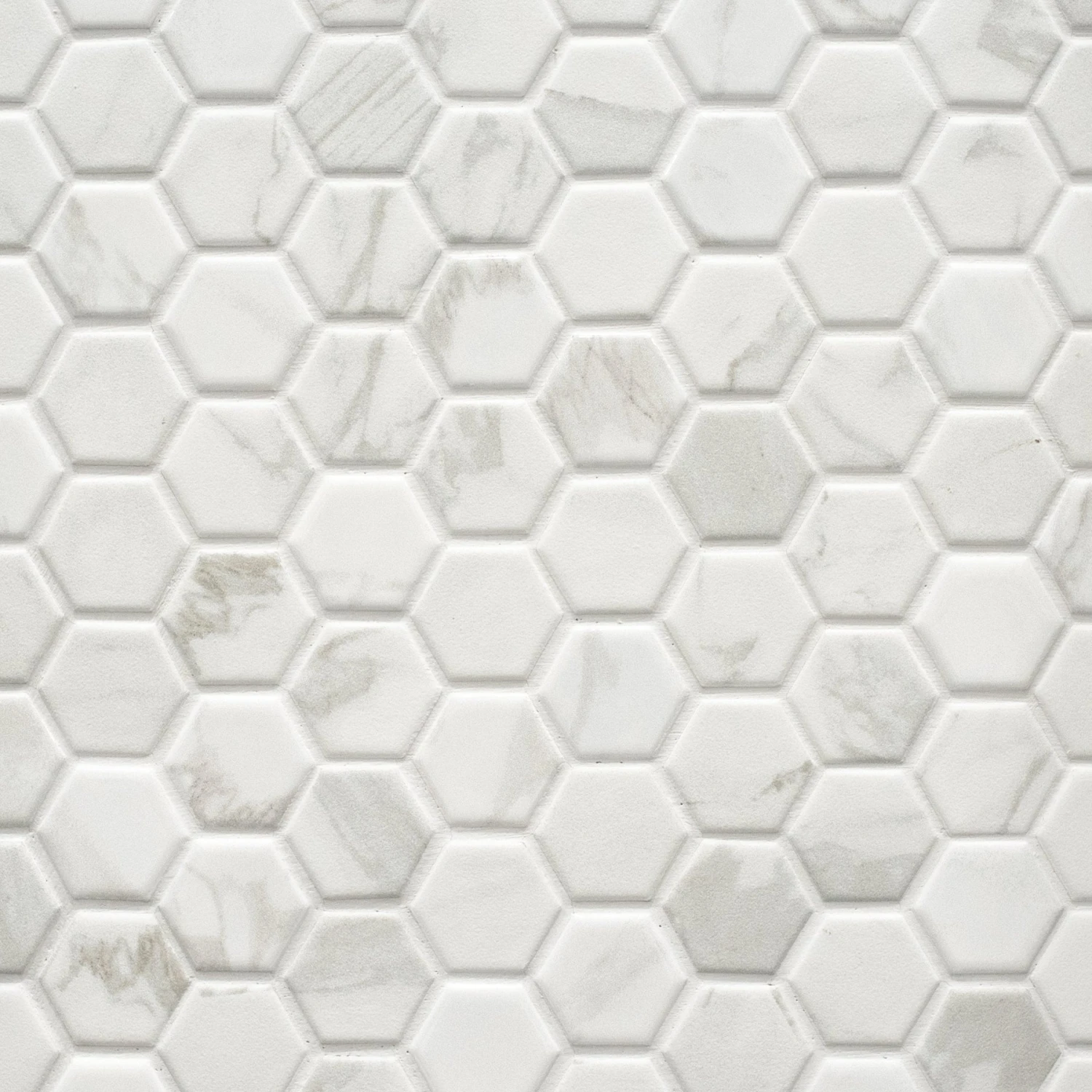 Marble Art 1.5 In. Hexagon Ceramic Mosaic 3 Marble Art 1.5 In. Hexagon Ceramic Mosaic