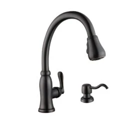 Pavilion Single-Handle Pull-Down Kitchen Faucet With TurboSpray And FastMount And Soap Dispenser In Bronze -Master Locks Shop 101b995b1985d40ec31641f4e769e5aa 1800x1800