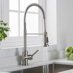 Britt Single Handle Commercial Kitchen Faucet With Dual Function Sprayhead In All-Brite Spot Free Stainless Steel Finish -Master Locks Shop 115962c356740e6b7c3b0af834dba3b9 1800x1800