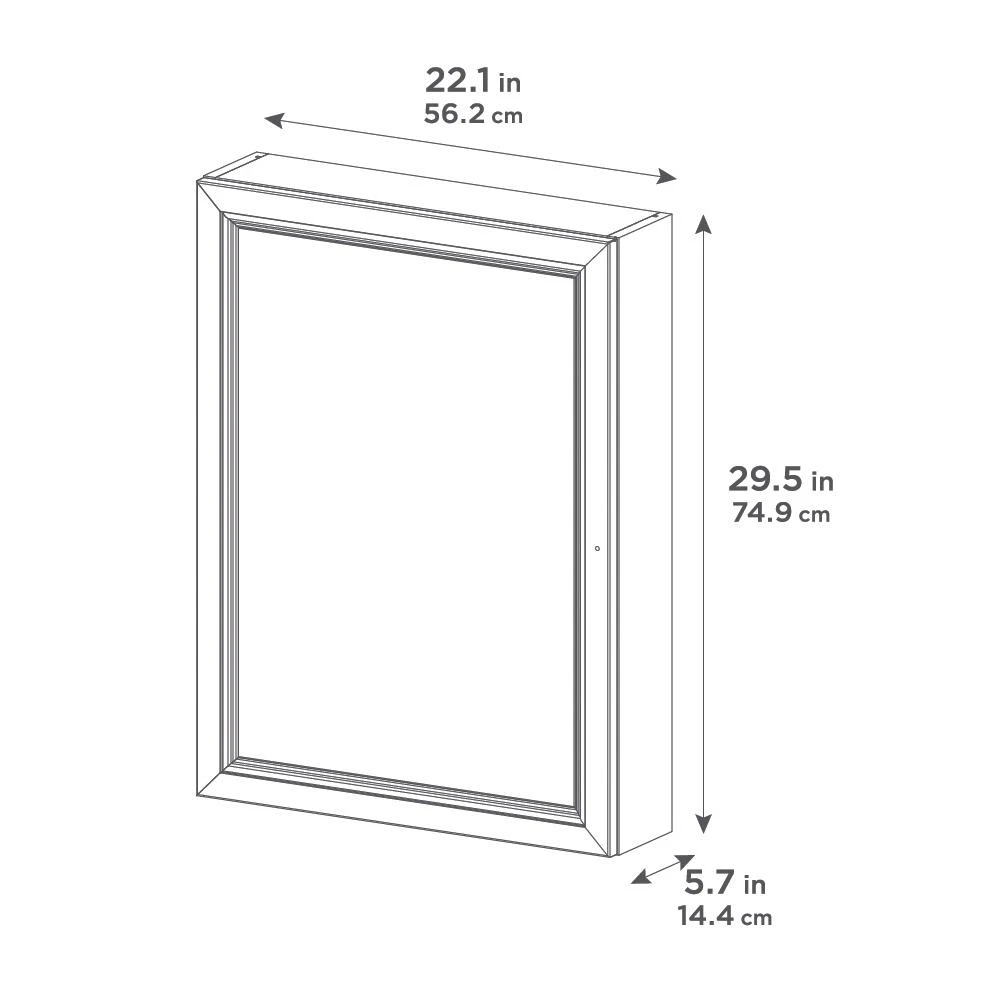 Delridge 22 In. W X 30 In. H X 6 In. D Framed Surface-Mount Modular Bathroom Medicine Cabinet In Chocolate 8 Delridge 22 In. W X 30 In. H X 6 In. D Framed Surface-Mount Modular Bathroom Medicine Cabinet In Chocolate - Image 6