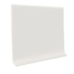 Flexco True White 6-in X 48-in Vinyl Floor Base