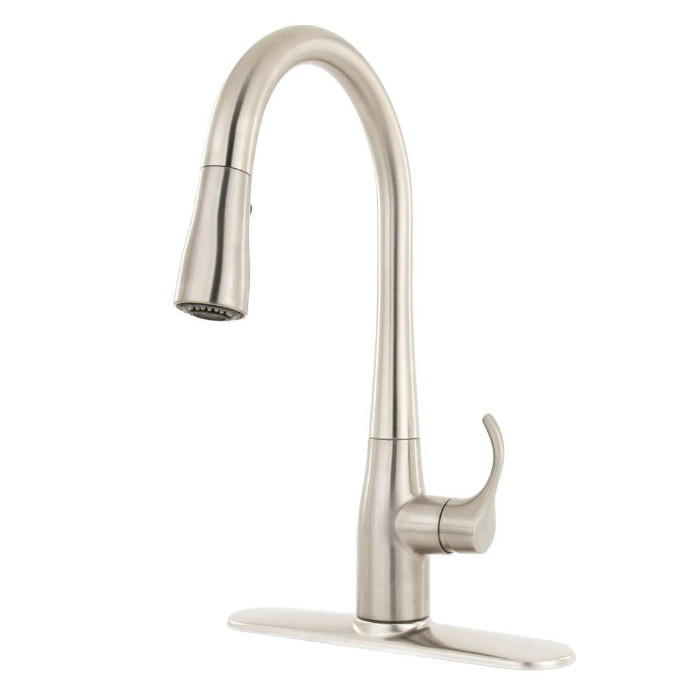 Simplice Single-Handle Pull-Down Sprayer Kitchen Faucet In Vibrant Stainless With DockNetik And Sweep Spray 3 Simplice Single-Handle Pull-Down Sprayer Kitchen Faucet In Vibrant Stainless With DockNetik And Sweep Spray