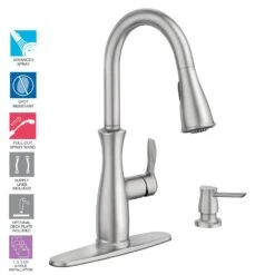 Nellis Single-Handle Pull-Down Sprayer Kitchen Faucet With Reflex And Power Clean In Spot Resist Stainless -Master Locks Shop 160bb400d73fdc61cc8f8c9d7ce8d724 1800x1800