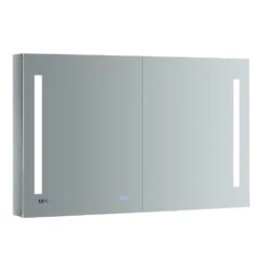 Tiempo 48 In. W X 30 In. H Recessed Or Surface Mount Medicine Cabinet With LED Lighting And Mirror Defogger