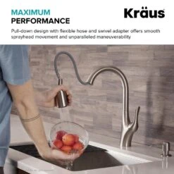 Merlin Single-Handle Pull-Down Sprayer Kitchen Faucet With Dual Function Sprayhead In Spot Free Stainless Steel -Master Locks Shop 174ff1503b3eed042c5a1ee847f17691 1800x1800