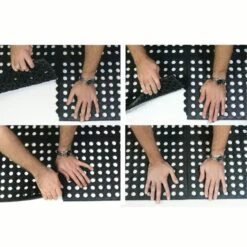 Rubber-Cal "Dura-Chef Interlock" Anti-Fatigue Mats - 5/8 In X 3 Ft X 3 Ft - Black Rubber Matting -Master Locks Shop 1837fc76 8bc8 4b78 ad02 83b91b4439f6 1.7c8ffadd36d1a1f8d44ccaba1e5acfcc 1800x1800