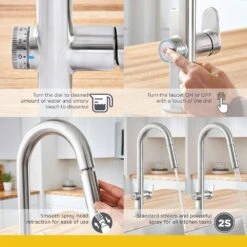 Beale MeasureFill Touch Single-Handle Pull-Down Sprayer Kitchen Faucet In Stainless Steel -Master Locks Shop 18928c81296291349f106ecbebd4ff17 1800x1800