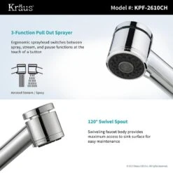 Oletto Single Handle Pull Out Kitchen Faucet In Chrome Finish -Master Locks Shop 1893ce5187f7527364f7144f961ce305 1800x1800