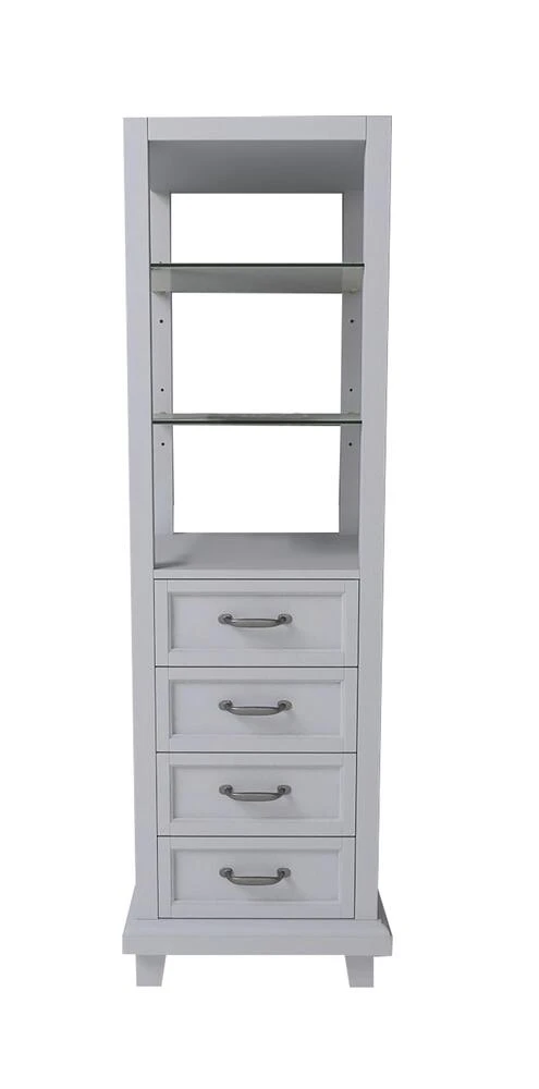 Tuscany® Addison 18"W X 18"D X 60"H Gray Linen Cabinet 3 Tuscany® Addison 18"W X 18"D X 60"H Gray Linen Cabinet