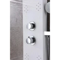 ANZZI Swan White 6-Spray Shower Panel System (Valve Included) -Master Locks Shop 191042003521 09063691 1800x1800