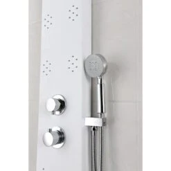 ANZZI Swan White 6-Spray Shower Panel System (Valve Included) -Master Locks Shop 191042003521 09063693 1800x1800