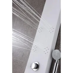 ANZZI Swan White 6-Spray Shower Panel System (Valve Included) -Master Locks Shop 191042003521 09063696 1800x1800