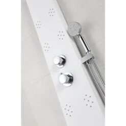 ANZZI Swan White 6-Spray Shower Panel System (Valve Included) -Master Locks Shop 191042003521 09063702 1800x1800