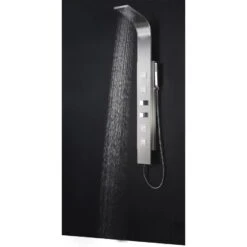 ANZZI Visor Brushed Steel 4-Spray Shower Panel System (Valve Included) 15 ANZZI Visor Brushed Steel 4-Spray Shower Panel System (Valve Included) -Master Locks Shop 191042003545 09063716 1800x1800