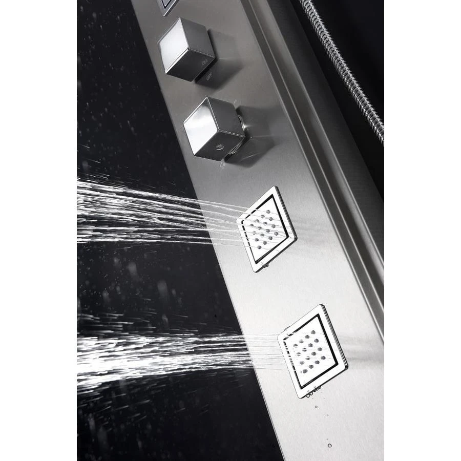 ANZZI Visor Brushed Steel 4-Spray Shower Panel System (Valve Included) 3 ANZZI Visor Brushed Steel 4-Spray Shower Panel System (Valve Included)