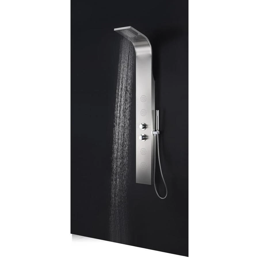 ANZZI Prairie Brushed Steel 4-Spray Shower Panel System (Valve Included) 6 ANZZI Prairie Brushed Steel 4-Spray Shower Panel System (Valve Included) - Image 4