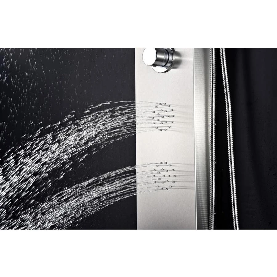 ANZZI Prairie Brushed Steel 4-Spray Shower Panel System (Valve Included) 3 ANZZI Prairie Brushed Steel 4-Spray Shower Panel System (Valve Included)