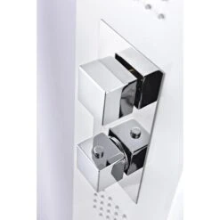 ANZZI Vega White 3-Spray Shower Panel System (Valve Included) -Master Locks Shop 191042003729 09063657 1800x1800