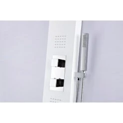 ANZZI Vega White 3-Spray Shower Panel System (Valve Included) -Master Locks Shop 191042003729 09063663 1800x1800