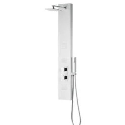 ANZZI Vega White 3-Spray Shower Panel System (Valve Included) -Master Locks Shop 191042003729xl 1800x1800