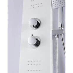 ANZZI Arena White 2-Spray Shower Panel System (Valve Included) -Master Locks Shop 191042003743 09063746 1800x1800