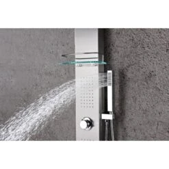 ANZZI Coastal Brushed Steel 2-Spray Shower Panel System (Valve Included) 20 ANZZI Coastal Brushed Steel 2-Spray Shower Panel System (Valve Included) -Master Locks Shop 191042016033 09063879 1800x1800