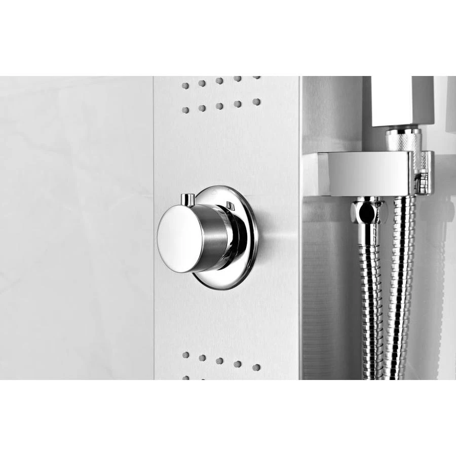 ANZZI Coastal Brushed Steel 2-Spray Shower Panel System (Valve Included) 9 ANZZI Coastal Brushed Steel 2-Spray Shower Panel System (Valve Included) - Image 7