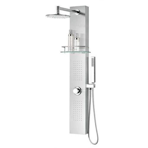 ANZZI Coastal Brushed Steel 2-Spray Shower Panel System (Valve Included) 17 ANZZI Coastal Brushed Steel 2-Spray Shower Panel System (Valve Included) - Image 15