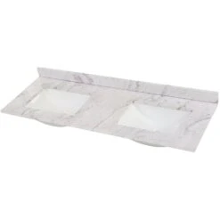 61 In. W X 22 In. D Stone Effect Double Sink Vanity Top In Lunar With White Sinks -Master Locks Shop 1933cf5cfa629bde23ea3301ccadc713 1800x1800