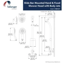 Belanger 2-Spray 8 In. Dual Shower Head And Handheld Shower Head With Body Jets In Polished Chrome -Master Locks Shop 1a7e9d44c07b4006a9bd81fecdbdb47c 1800x1800