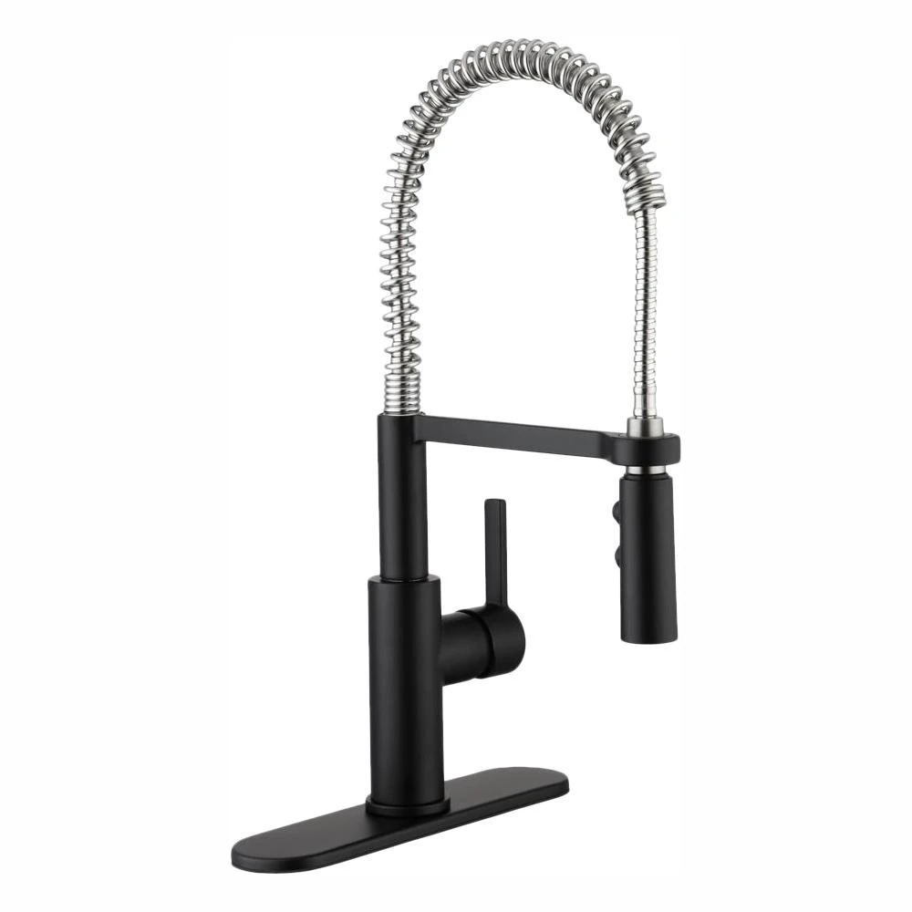 Statham Single-Handle Coil Spring Neck Kitchen Faucet With TurboSpray And FastMount In Stainless Steel 11 Statham Single-Handle Coil Spring Neck Kitchen Faucet With TurboSpray And FastMount In Stainless Steel - Image 9