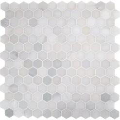 MSI Greecian White Hexagon 12 In. X 11.75 In. X 10mm Polished Marble Mesh-Mounted Mosaic Tile (9.8 Sq. Ft. / Case) -Master Locks Shop 1c8600b72274f6e31d1f27ab94328978 1800x1800
