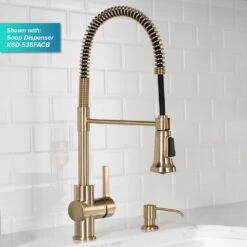 Britt Single-Handle Spring Coil Kitchen Faucet In Spot Free Antique Champagne Bronze -Master Locks Shop 1dca4d1213f21a9496f849b96fd6bd3f 1800x1800