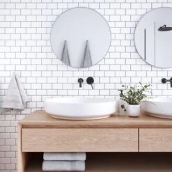 Crystiles 12"x12" Subway White Vinyl Peel And Stick Backsplash Tile, Pro Series Thicker Version, 4-Sheet Pack -Master Locks Shop 1e71f22c faa1 460f 8211 a8c0af847b41.4ae23ac380a5d891ff82c182907ea146 1800x1800