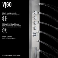 Brielle 70.5 In. 6-Jet High Pressure Shower Panel System With Rainhead Fixed Handheld Dual Shower In Stainless Steel 23 Brielle 70.5 In. 6-Jet High Pressure Shower Panel System With Rainhead Fixed Handheld Dual Shower In Stainless Steel -Master Locks Shop 1eca5a0290afb859c8b1f13fbd77c972 1800x1800