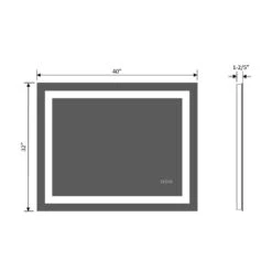 40 In. X 32 In. Single Frameless LED Lighted Bathroom Wall Mounted Mirror 19 40 In. X 32 In. Single Frameless LED Lighted Bathroom Wall Mounted Mirror -Master Locks Shop 1fcd538ca6910f6206cdc8b30940ac32 1800x1800