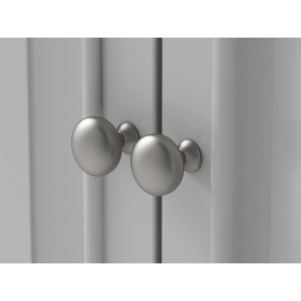 Sadie 67 In. W X 21.5 In. D Vanity In Dove Grey With Marble Vanity Top In Natural White With White Sinks 6 Sadie 67 In. W X 21.5 In. D Vanity In Dove Grey With Marble Vanity Top In Natural White With White Sinks - Image 4